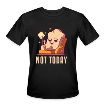 Not Today Bread Maker Bread Dough Bread Queen - Men's Moisture Wicking Performance T-Shirt - black - Front - Jackson (183cm)