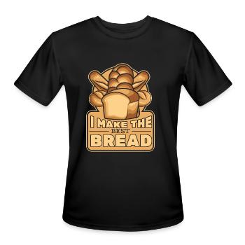I Make The Best Bread Bread Maker Bread Dough - Men's Moisture Wicking Performance T-Shirt - black - Front - Jackson (183cm)