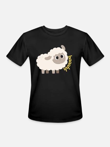 lamb baaahh - Men's Moisture Wicking Performance T-Shirt - black