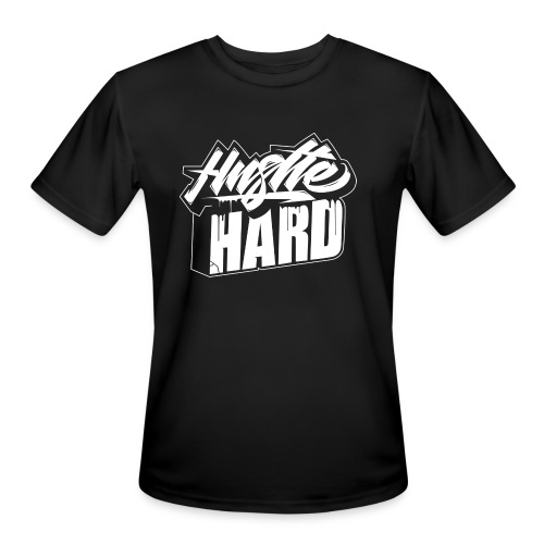HUSTLE HARD LOGO - Men's Moisture Wicking Performance T-Shirt