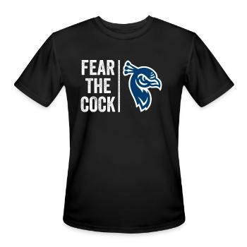St Peters Peacocks - Men's Moisture Wicking Performance T-Shirt - black - Front - Jackson (183cm)