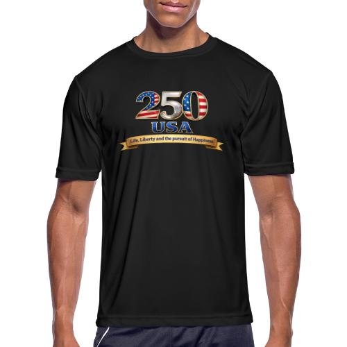 250 USA Liberty Banner - Men's Moisture Wicking Performance T-Shirt