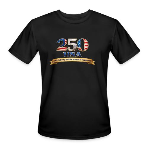 250 USA Liberty Banner - Men's Moisture Wicking Performance T-Shirt
