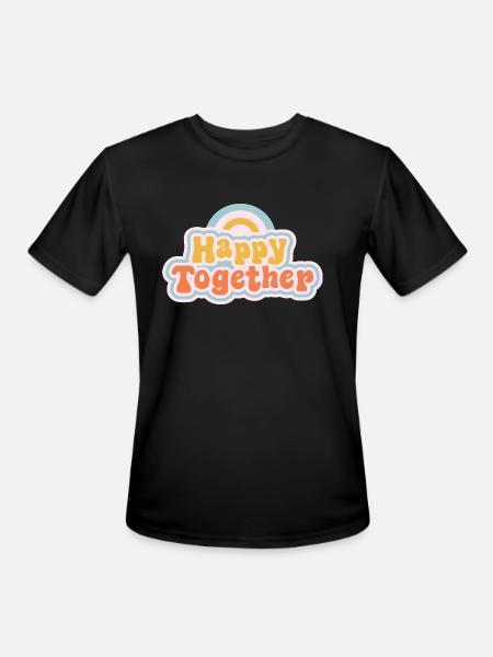 Happy together - Men's Moisture Wicking Performance T-Shirt - black