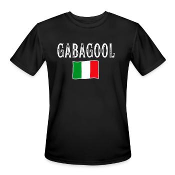 Gabagool Italian Slang Italian Saying - Men's Moisture Wicking Performance T-Shirt - black - Front - Jackson (183cm)