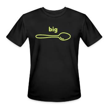 Big Spoon - Men's Moisture Wicking Performance T-Shirt - black - Front - Jackson (183cm)