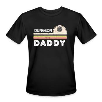 Dungeon DADDY, funny gamer Dad - Men's Moisture Wicking Performance T-Shirt - black - Front - Jackson (183cm)