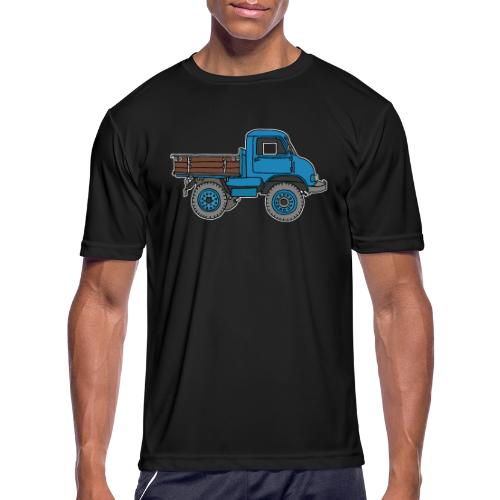 Blue off-road truck - Men's Moisture Wicking Performance T-Shirt
