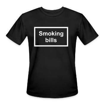 Smoking Kills Parody To Smoking Bills - Men's Moisture Wicking Performance T-Shirt - black - Front - Jackson (183cm)