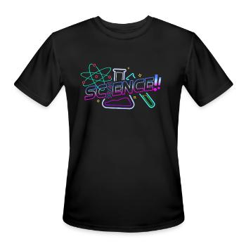 SCIENCE! - Men's Moisture Wicking Performance T-Shirt - black - Front - Jackson (183cm)