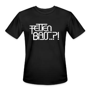 Fat BASS - Men's Moisture Wicking Performance T-Shirt - black - Front - Jackson (183cm)