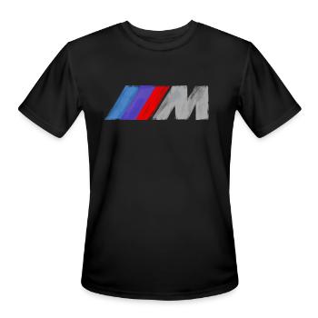 Motorsport Power - Men's Moisture Wicking Performance T-Shirt - black - Front - Jackson (183cm)