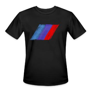 Motorsport Power - Men's Moisture Wicking Performance T-Shirt - black - Front - Jackson (183cm)