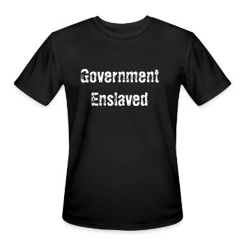 Government Enslaved - Men's Moisture Wicking Performance T-Shirt - black - Front - Jackson (183cm)
