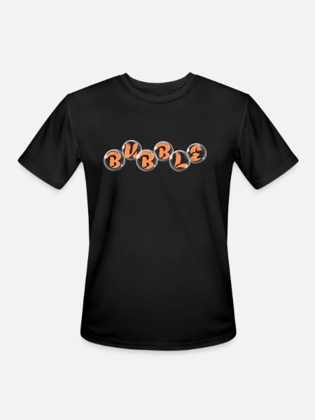 Bubble Design - Men's Moisture Wicking Performance T-Shirt - black