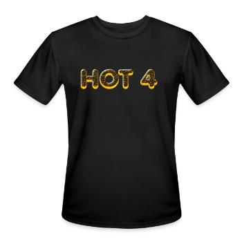HOT 4 🔥 In a glowing flint design - Men's Moisture Wicking Performance T-Shirt - black - Front - Jackson (183cm)