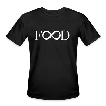 food infinity - Men's Moisture Wicking Performance T-Shirt - black - Front - Jackson (183cm)