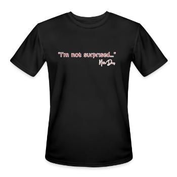 DESIGNIm not surprised - Men's Moisture Wicking Performance T-Shirt - black - Front - Jackson (183cm)