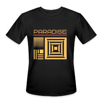 PARADISE - Men's Moisture Wicking Performance T-Shirt - black - Front - Jackson (183cm)
