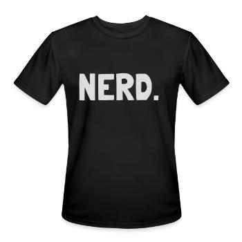 NERD. - T-Shirt Performance pour hommes - noir - Devant - Jackson (183cm)