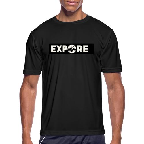 Adventure Oxygen Nature Mountain Forest Typography - Men's Moisture Wicking Performance T-Shirt