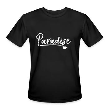 Paradise - Men's Moisture Wicking Performance T-Shirt - black - Front - Jackson (183cm)