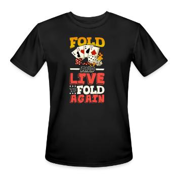 Poker Casino Poker Player Gambling Roulette Gift - Men's Moisture Wicking Performance T-Shirt - black - Front - Jackson (183cm)