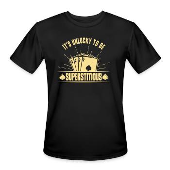 Poker Casino Poker Player Gambling Roulette - Men's Moisture Wicking Performance T-Shirt - black - Front - Jackson (183cm)