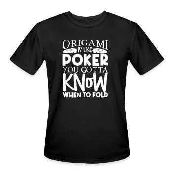 Poker Casino Poker Player Gambling Roulette Gift - Men's Moisture Wicking Performance T-Shirt - black - Front - Jackson (183cm)