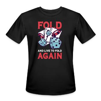 Poker Casino Poker Player Gambling Roulette Gift - Men's Moisture Wicking Performance T-Shirt - black - Front - Jackson (183cm)