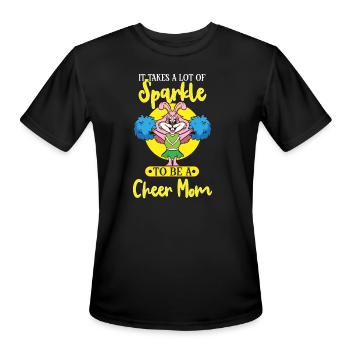 Cheerleading Cheerleader Girl Cheerleading Girl - Men's Moisture Wicking Performance T-Shirt - black - Front - Jackson (183cm)