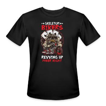 Poker Casino Poker Player Gambling Roulette - Men's Moisture Wicking Performance T-Shirt - black - Front - Jackson (183cm)