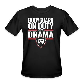 Private Security Professional Bodyguard VIP - Men's Moisture Wicking Performance T-Shirt - black - Front - Jackson (183cm)