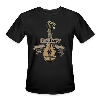 The Bard - Men's Moisture Wicking Performance T-Shirt - black - Front - Jackson (183cm)