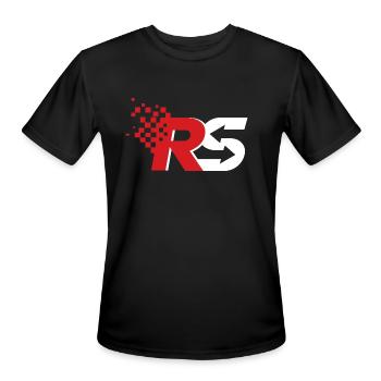 RS motorsport - Men's Moisture Wicking Performance T-Shirt - black - Front - Jackson (183cm)