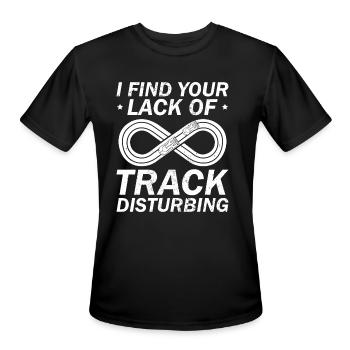 Slot Car Racing Funny RC Car - Men's Moisture Wicking Performance T-Shirt - black - Front - Jackson (183cm)