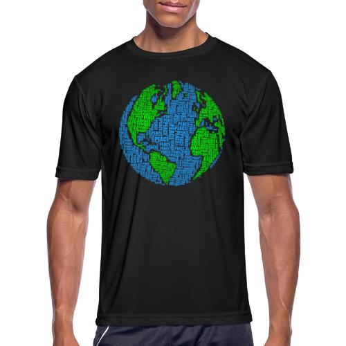 Global PEACE Sphere - Men's Moisture Wicking Performance T-Shirt