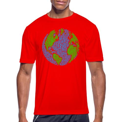 Global PEACE Sphere - Men's Moisture Wicking Performance T-Shirt