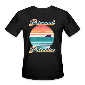 Personal Paradise - Men's Moisture Wicking Performance T-Shirt - black - Front - Jackson (183cm)