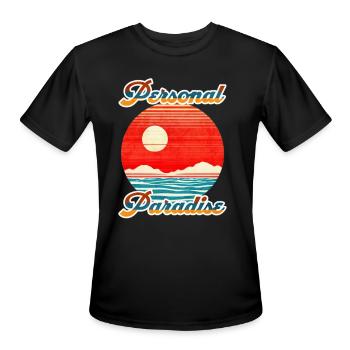 Personal Paradise - Men's Moisture Wicking Performance T-Shirt - black - Front - Jackson (183cm)
