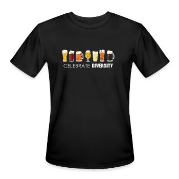 Beer Beers - Men's Moisture Wicking Performance T-Shirt - black - Front - Jackson (183cm)