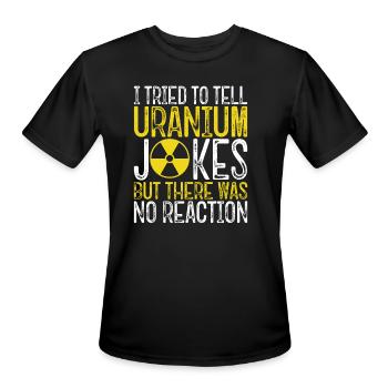 Nuclear Engineer Student Graduation Nuclear - Men's Moisture Wicking Performance T-Shirt - black - Front - Jackson (183cm)