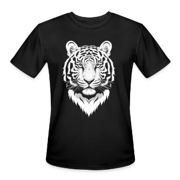 Tiger - Men's Moisture Wicking Performance T-Shirt - black - Front - Jackson (183cm)