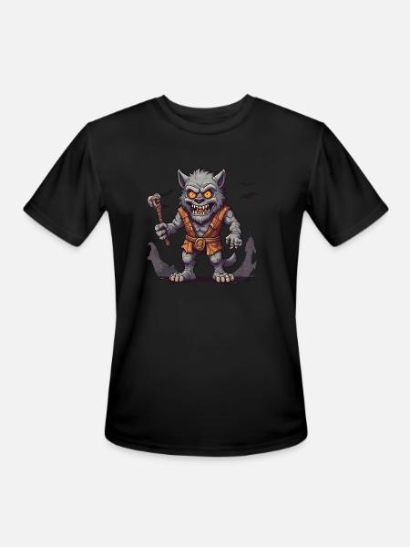 Halloween Werewolf - Men's Moisture Wicking Performance T-Shirt - black