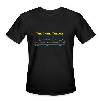 The Core Theory - Men's Moisture Wicking Performance T-Shirt - black - Front - Jackson (183cm)