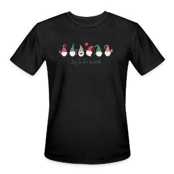 Joy to the world - Men's Moisture Wicking Performance T-Shirt - black - Front - Jackson (183cm)