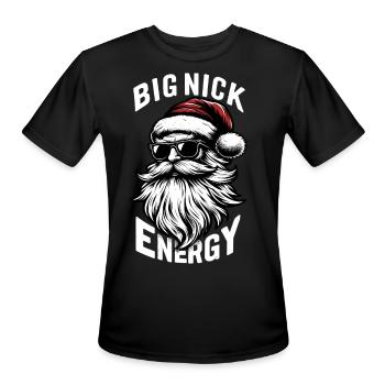 Big Nick Engergy - Men's Moisture Wicking Performance T-Shirt - black - Front - Jackson (183cm)