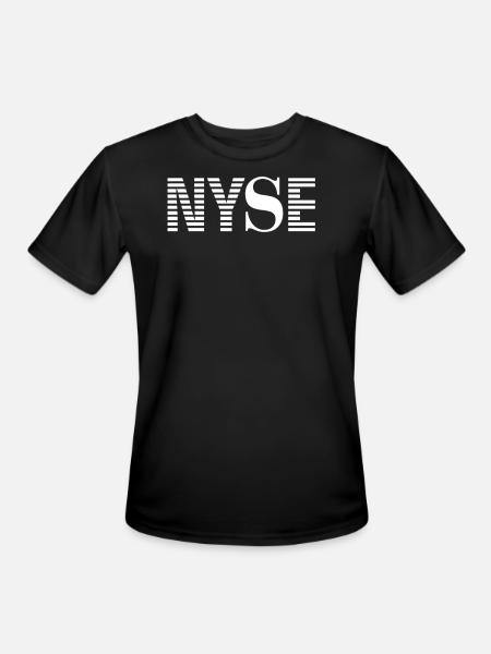 Nyse New York Stock Exchange - Men's Moisture Wicking Performance T-Shirt - black