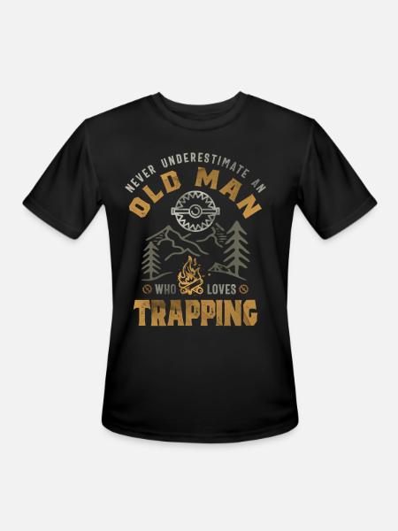 Trapping Trap Hunting Trapper - Men's Moisture Wicking Performance T-Shirt - black