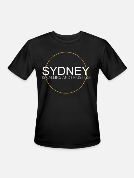 sydney saying - Men's Moisture Wicking Performance T-Shirt - black